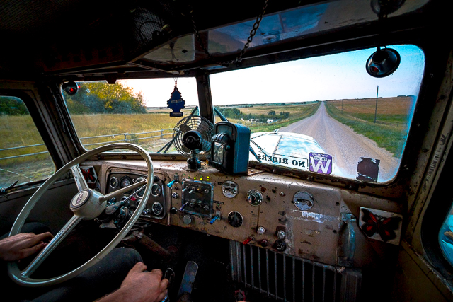 Driving Peterbilt 350