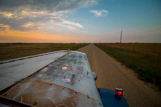 Driving 1950s Peterbilt 350