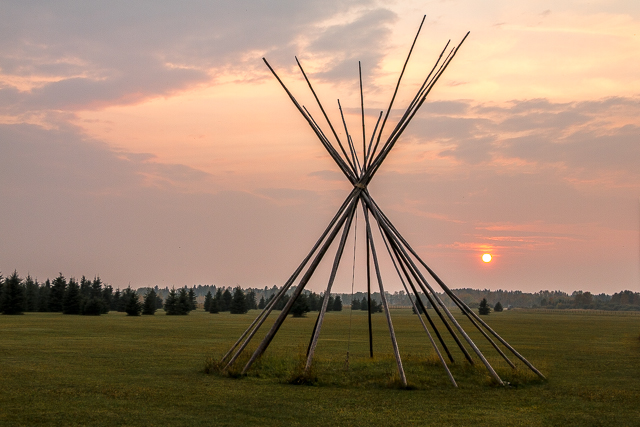 Teepee Rocky Mountain House Historic Site