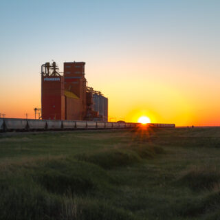 Sunset in Vulcan Alberta