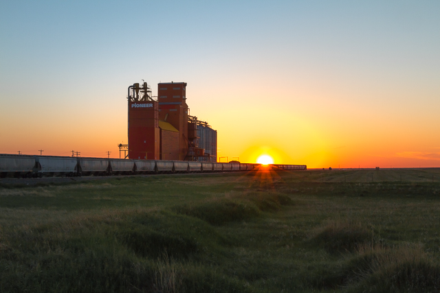 Sunset in Vulcan Alberta