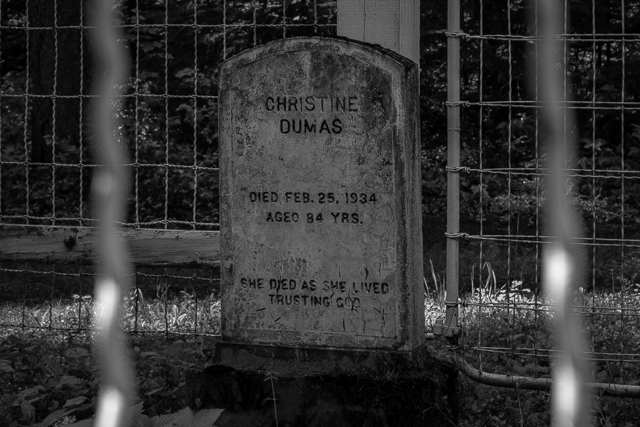 Ainsworth BC Cemetery Headstone