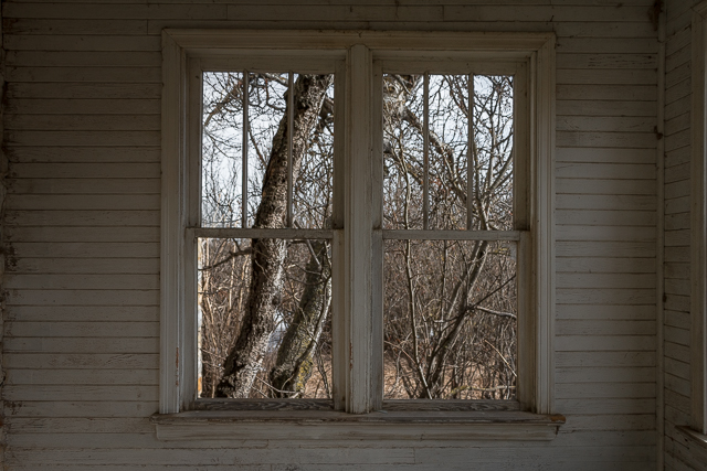 Abandoned Farm House Window