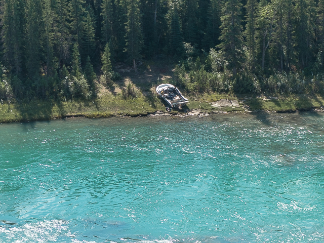 Abandoned Bow River Boat