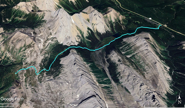 Burstall Pass Map