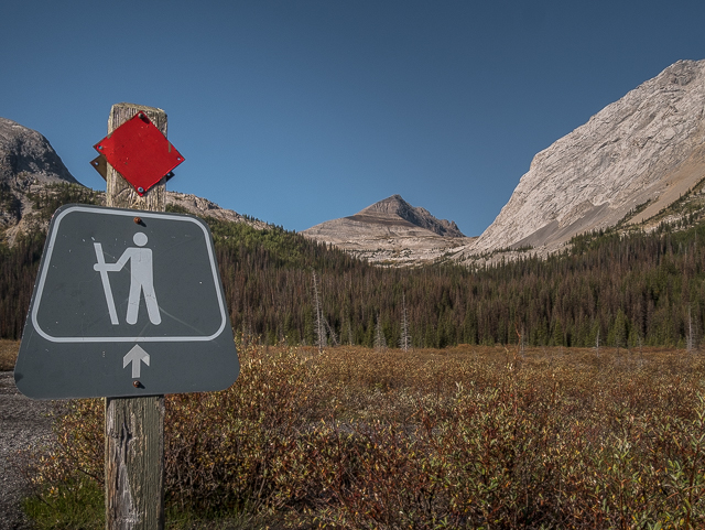 Burstall Pass Sign