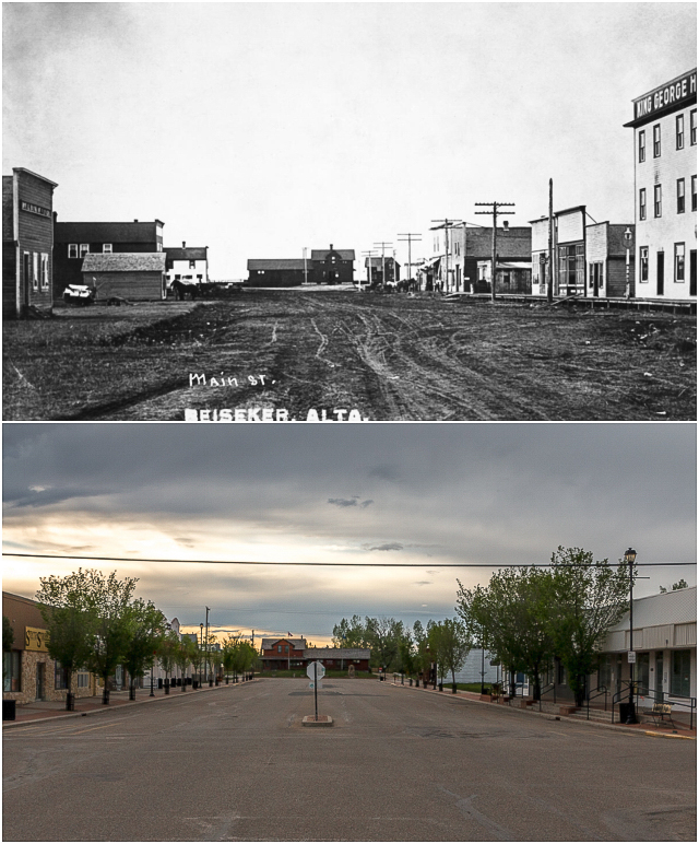 Beiseker AB Then & Now