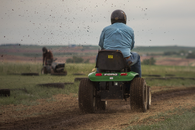 Linden Alberta Lawnmower Races