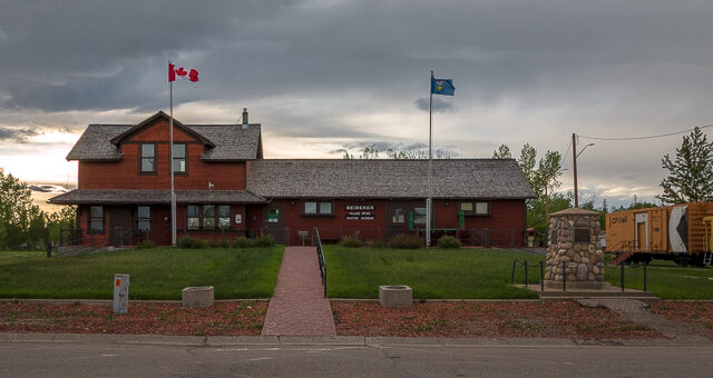 Beiseker AB Train Station