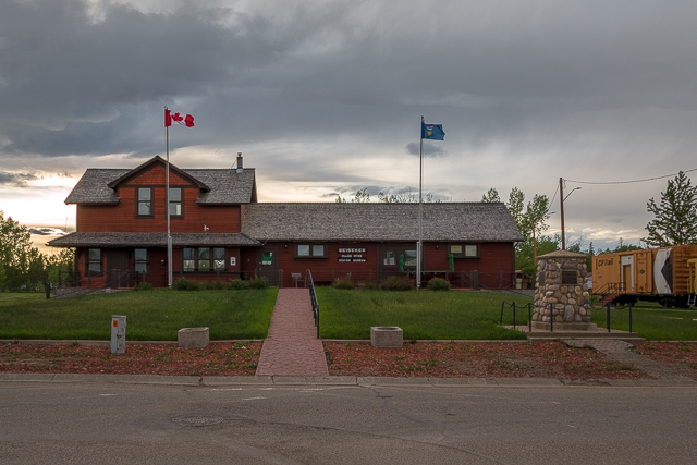 Beiseker AB Train Station