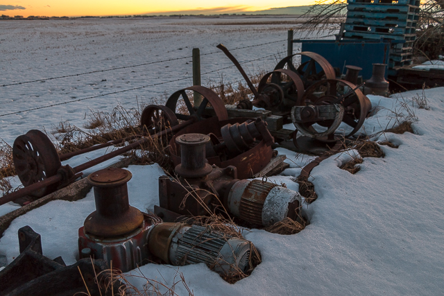 Old Grain Elevator Machinery