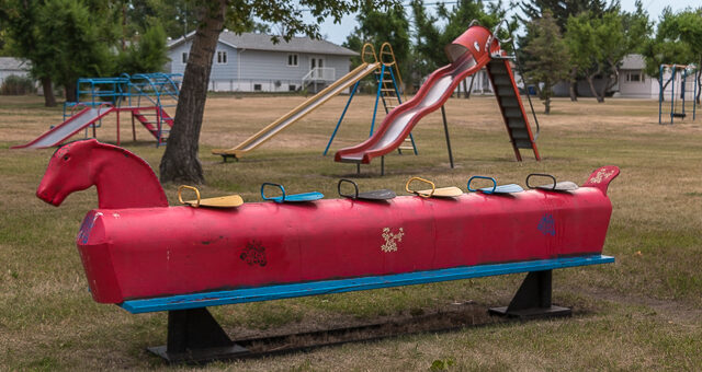 Playground Metal Rocking Horse